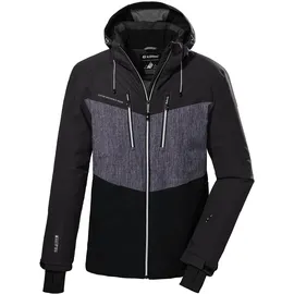 KILLTEC Herren Skijacke/Funktionsjacke mit abzippbarer Kapuze und Schneefang KSW 45 MN SKI JCKT, dunkelanthra, 3XL