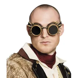 Goldene Steampunk Brille - OS