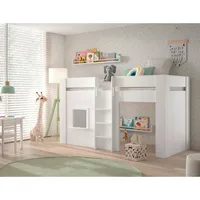 Vipack Halbhochbett RENO 90 x 200 cm MDF weiß