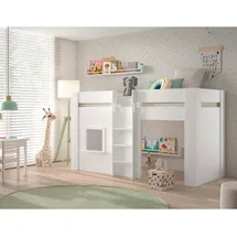 Vipack Halbhochbett RENO 90 x 200 cm MDF weiß