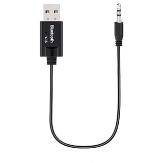 Bluetooth-Empfänger, Mini USB 3.5MM Jack AUX Audio Auto MP3 Musik Dongle Adapter für drahtlose Tastatur FM Radio Lautsprecher