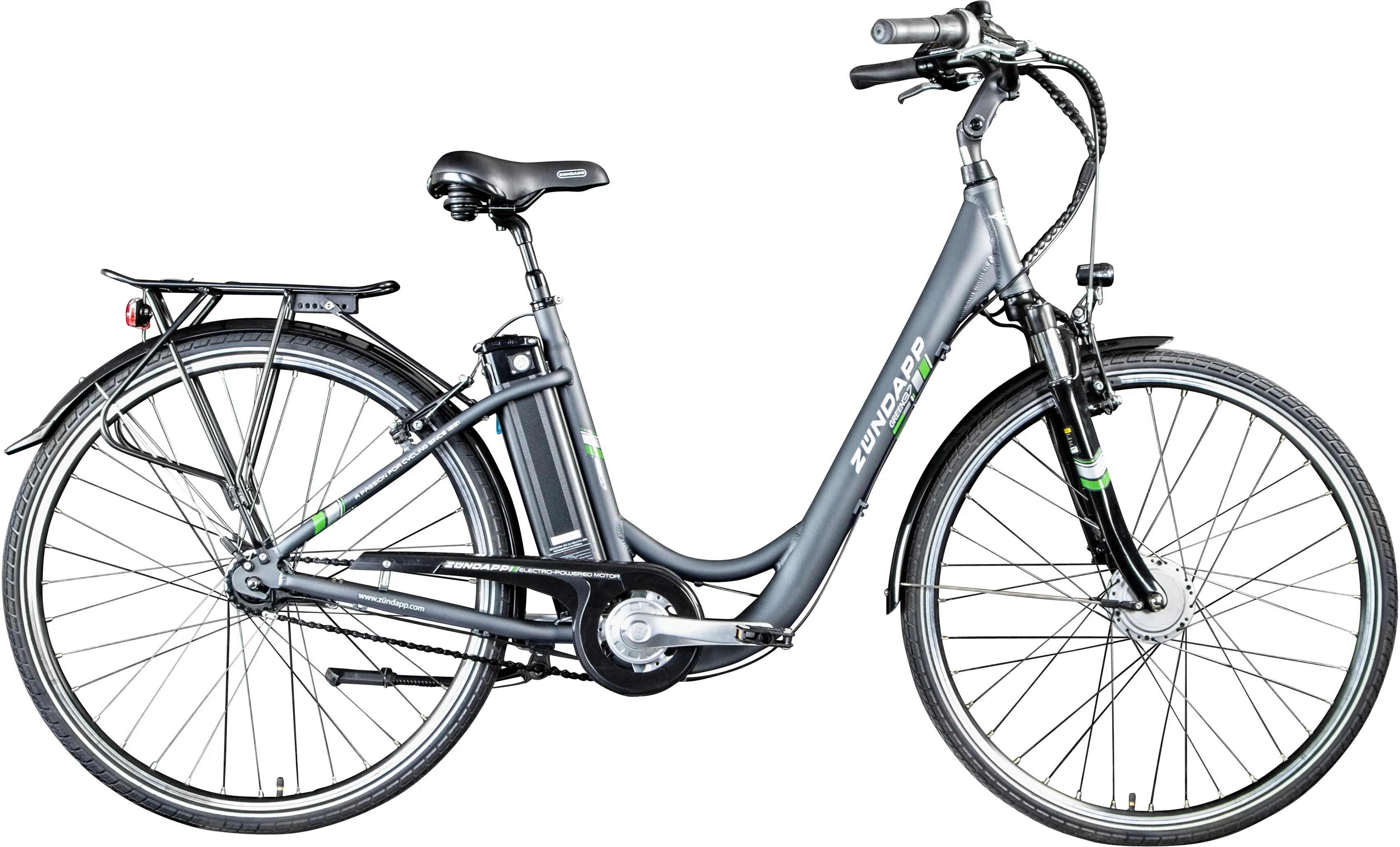Zündapp E-Bike »Green 3.7«, 7 Gang, Frontmotor 250 W, Pedelec Zündapp grau 48 cm
