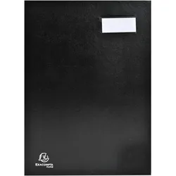 Exacompta 24211E 5x Unterschriftenmappe Direktion, 20 Fächer, 24x32cm - Schwarz