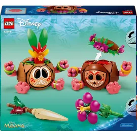 LEGO | Disney Vaiana Kakamora - Spielzeug inkl. 2 Blumentopf Figuren mit künstlichen Blumen als Zimmerdeko - Geschenk für Mädchen ab 9 Jahren und Filmfans - 43293