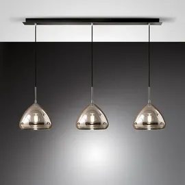 Fabas Luce Glow 3-flg. 60 cm schwarz/verchromt