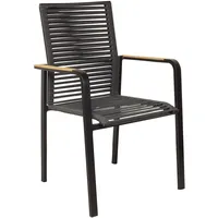 LC Garden Toronto Stapelstuhl 55 x 60 x 85 cm schwarz