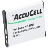 AccuCell Akku passend für Sony NP-BN1 Akku Typ N kein Original Akku 580-630mAh