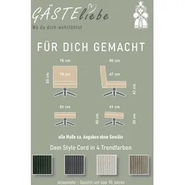 Jockenhöfer Relaxsessel mit Hocker, 360° Drehfunktion, Cord - drehbar - »Kasper, B: 76 cm, Sitzhöhe: 47 cm« Set: