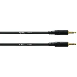 Cordial Sym. Verbindungskabel 0,6m Klinke/Klinke 3,5mm stereo