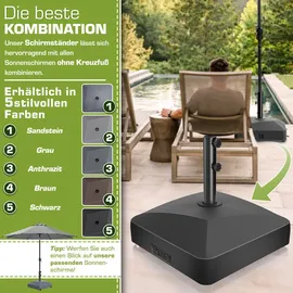 tillvex Schirmständer Granit Schwarz