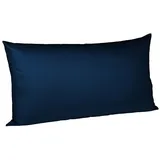 fleuresse Kissenbezug Jersey 40 x 80 cm Blau Dunkelblau