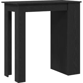 vidaXL Bartisch mit Regal 102 x 50 x 103,5 cm Schwarz