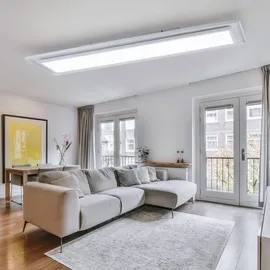 ETC Shop Led Deckenpanel Farbwechsel Deckenleuchte Fernbedienung Deckenlampe Aufbaupanel, Cct, Rgb Led 24w 1460lm 2700-6500k, L 85 cm