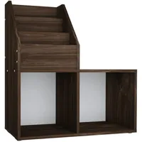 vidaXL Kinderregal Räuchereiche 71 x 30 x 78,5 cm Spanplatte braun