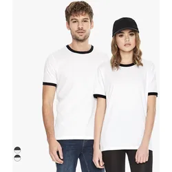 EarthPositive - Organic Unisex Ringer T-Shirt 'EP100'