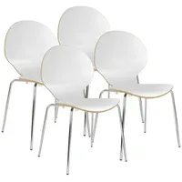 NOWY STYL 4 Nowy Styl Schalenstühle Cafe VI weiß
