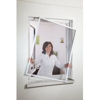 Hecht Fliegengitter Fensterbausatz COMPACT, 100x120 cm, Weiß