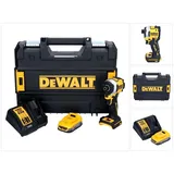 DeWalt DCF 850 E1T Akku Schlagschrauber 18 V 205 Nm 1/4" Brushless + 1x Akku 1,7 Ah + Ladegerät + TSTAK