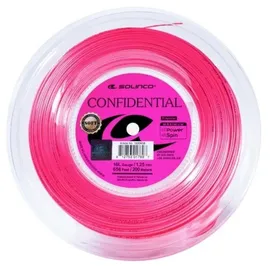 Solinco Tennissaite Confidential Soft (Haltbarkeit+Spielgefühl) pink 200m Rolle