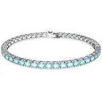 Swarovski Matrix Tennis Armband, Blau Rhodiniert 5660914 Größe XL