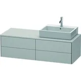 Duravit XSquare Waschtischunterbau wandhängend XS4913, 4 Schubkästen, rechts, Nordic weiß seidenmatt