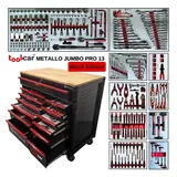 Metallo toolcar Metallo Jumbo Pro 13 Black Werkstattwagen Werkzeugwagen