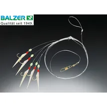 Balzer Fluo Heringsvorfach 1,50m 5 Haken Gr. 6 - Meeresvorfach zum Heringsangeln, Heringspaternoster zum Meeresangeln auf Heringe