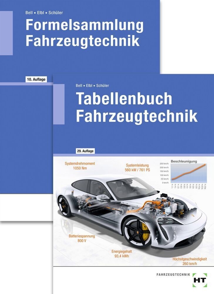 Tabellenbuch Fahrzeugtechnik Und Formelsammlung Fahrzeugtechnik  2 Bde. - Marco Bell  Helmut Elbl  Wilhelm Schüler  Gebunden