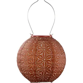 lumiz Lampion Kunststoff Ø20/H18 cm Solar LED kupferfarben