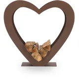 VASNER Kaminholzregal Amore A2 Metall 69 x 69 x 20,5 cm Rostbraun