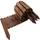 Aquagart Holz Rollzaun 200 x 30 cm dunkelbraun 3 St.
