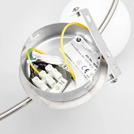 LINDBY Elaina 3 Deckenleuchte Matt nickel, Glas, E14