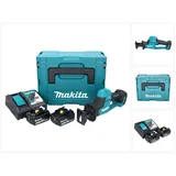 Makita DJR 189 RGJ Akku Reciprosäge Säbelsäge 18 V Brushless + 2x Akku 6,0 Ah + Ladegerät + Makpac