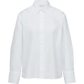 Comma, Hemdbluse unifarben Weiß 38