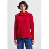 STREET ONE Pullover mit Stehkragen - Rot