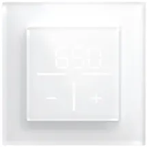 eQ-3 Homematic IP Smart Home Set Glasthermostat mit Co2-Sensor - weiß, 1 Fach-Glasrahmen, HmIP-WGTC + HmIP-GF1