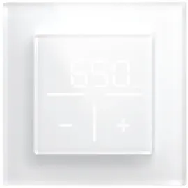 eQ-3 Homematic IP Smart Home Set Glasthermostat mit Co2-Sensor - weiß, 1 Fach-Glasrahmen, HmIP-WGTC + HmIP-GF1