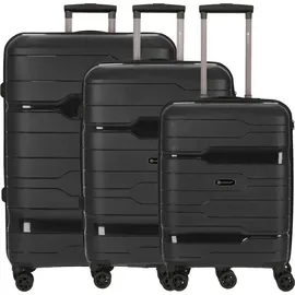 check.in Memphis Koffer-Set 3-tlg. schwarz/blau