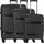 check.in Memphis Koffer-Set 3-tlg. schwarz/blau