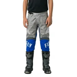 FLY RACING F-16 Textilhose Kinder - Grau/Blau / 22