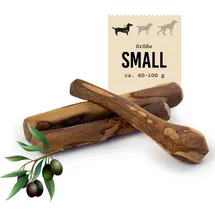 Dibo Olive-Wood, SMALL 60-100g | natürliches Beißspielzeug aus Olivenholz für Hunde | Zahngesundheit & Beschäftigung | Kauwurzel, Kauknochen, Vegan, splitterfrei (Größe S - für Hunde bis ca. 10kg)