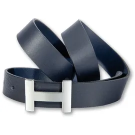 Silbergift Koppelgürtel Leder blau 95