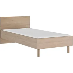 Schlafzimmer-Set GAMI "RITMO SCHLAFZIMMER SET 2", kastanie nat, ohne Matratze, B/H: 90cm x 200cm, Schlafzimmermöbel-Sets, Ein Schlafzimmer im zeitlosen Stil mit vielen praktischen Lösungen