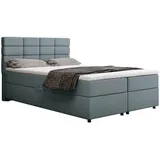 Homesy Boxspringbett 140 x 200 cm Hellblau