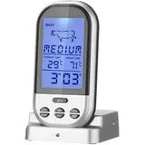 LCD-Wireless-Fleischthermometer, digitale Fernsonde, BBQ-Grill-Küchenthermometer, Haushaltsofen-BBQ-Grillwerkzeuge - Tigrezy