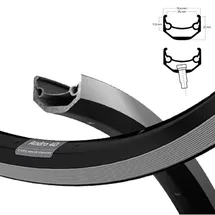 RYDE Felge Andra 40 25-507, Schwarz, 32 Loch, Vl=8,5, Ryde, 600254