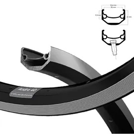RYDE Felge Andra 40 25-507, Schwarz, 32 Loch, Vl=8,5, Ryde, 600254