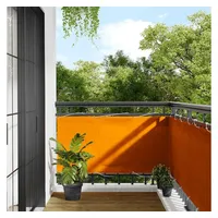 vidaXL Balkon-Sichtschutz 75 x 700 cm Orange Polyester-Oxford
