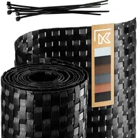 Kadax Abdeckung Balkonmatte für Balkon Terrasse 1x7m Zaun Zaun Schwarz