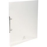 Exacompta 54194E Ringhefter Crystal DIN A4 aus flexiblem Kunststoff mit 2 Ringen 20 mm breit kristall ideal für Schule und Büro Ringhefter Ringordner Ringbuchordner